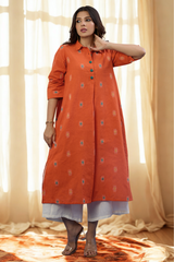 Marigold Muse Long Shirt Dress With Slit