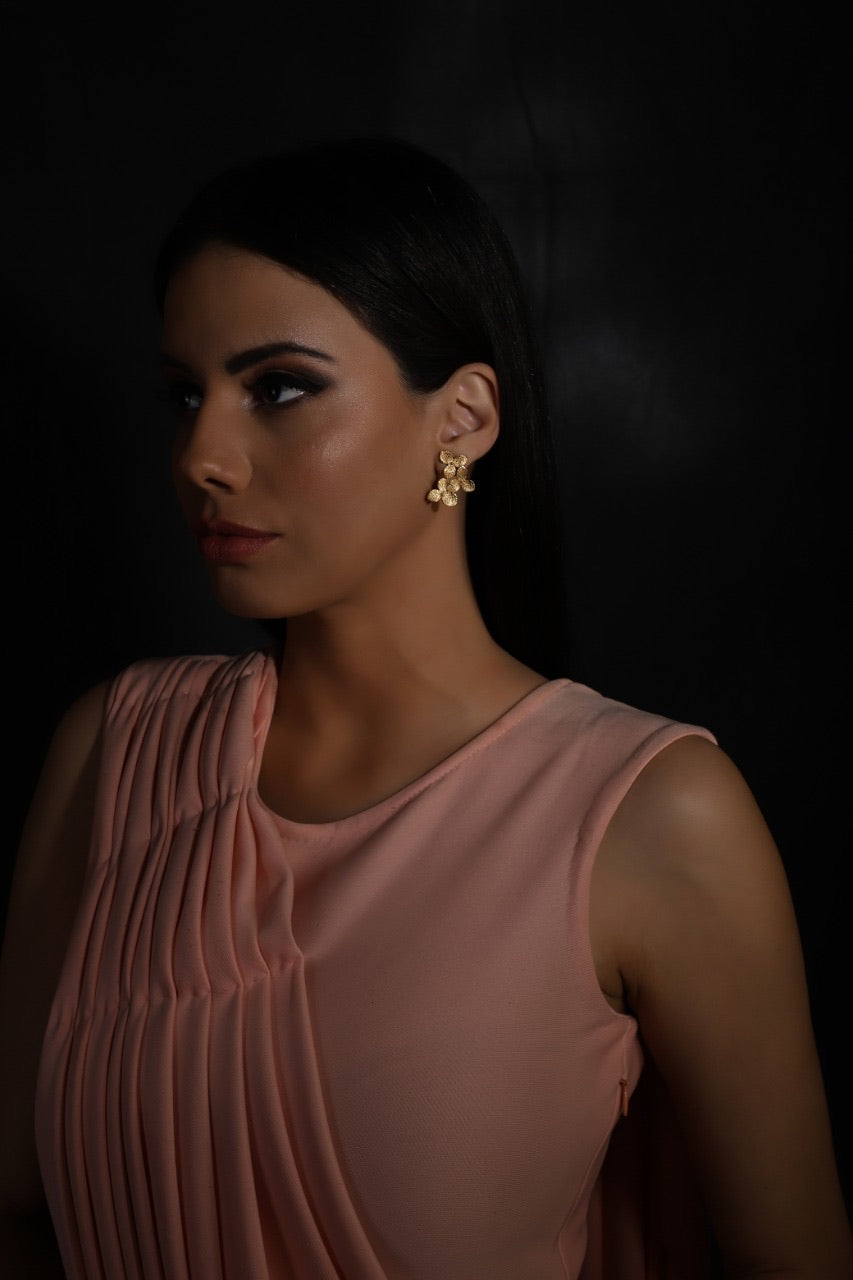 jewelry - berserk - gold plated trillium studs