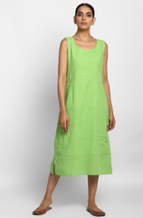 jacket  + shift dress - porcelain white & sea green