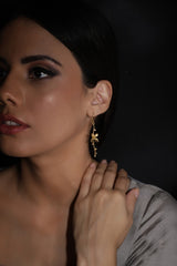 jewelry - berserk - gold plated floral vine loops
