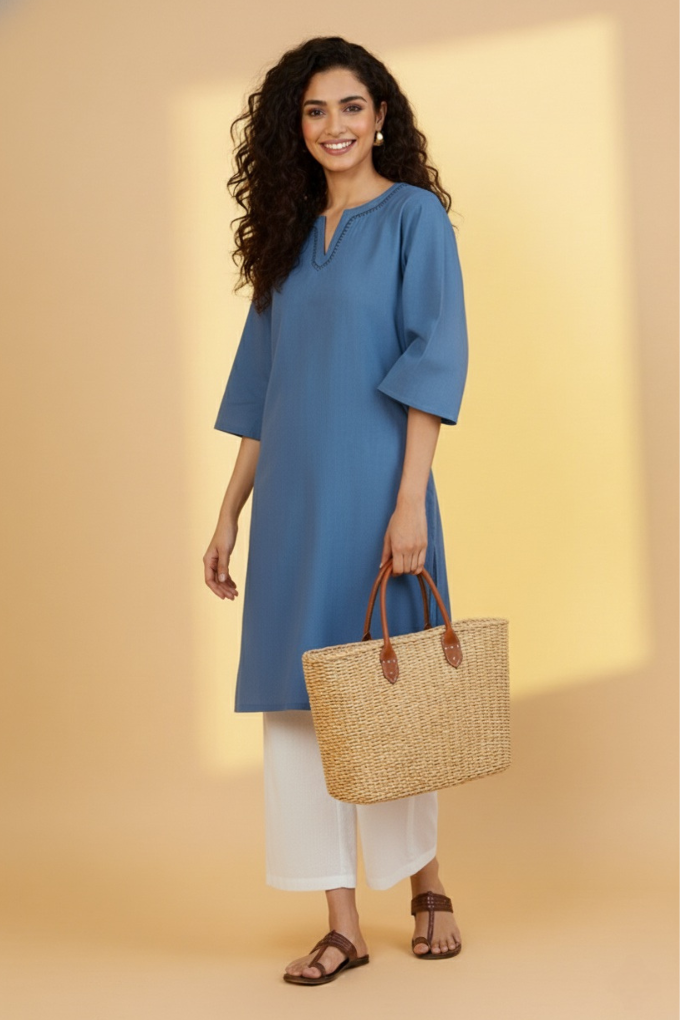 Azure Echo Essential Zen Tunic Kurta